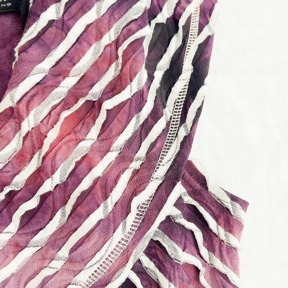 Vintage Purple Y2K Dress Very Stretchy Size Small-Medium Whimsigoth Distressed - Picture 10 of 14